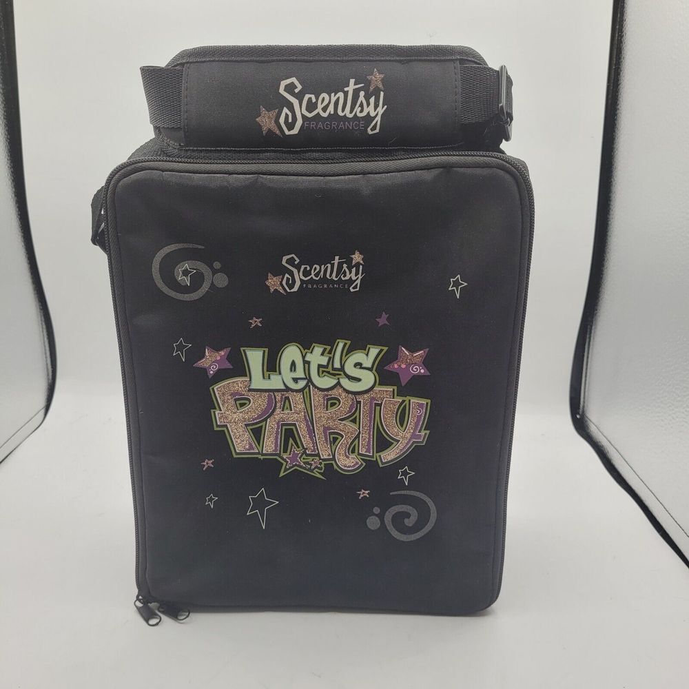 SCENTSY LETS PARTY INSULATED TOTE SAMPLE CARRIER WITH PADDED SHOULDER STRAP